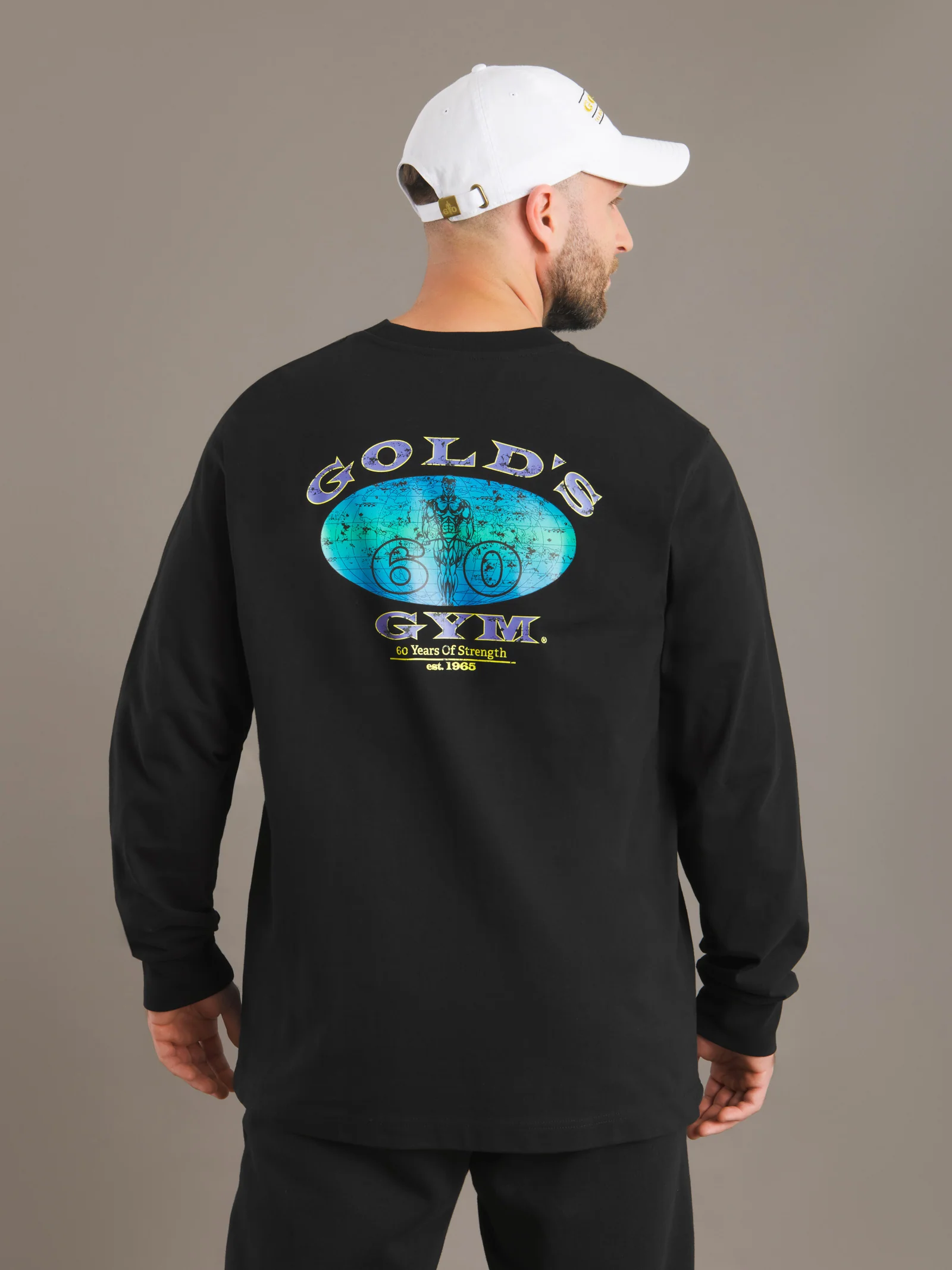 Gold's Gym® - 90s White Hat - (60th Anniversary Collection) - Image 3