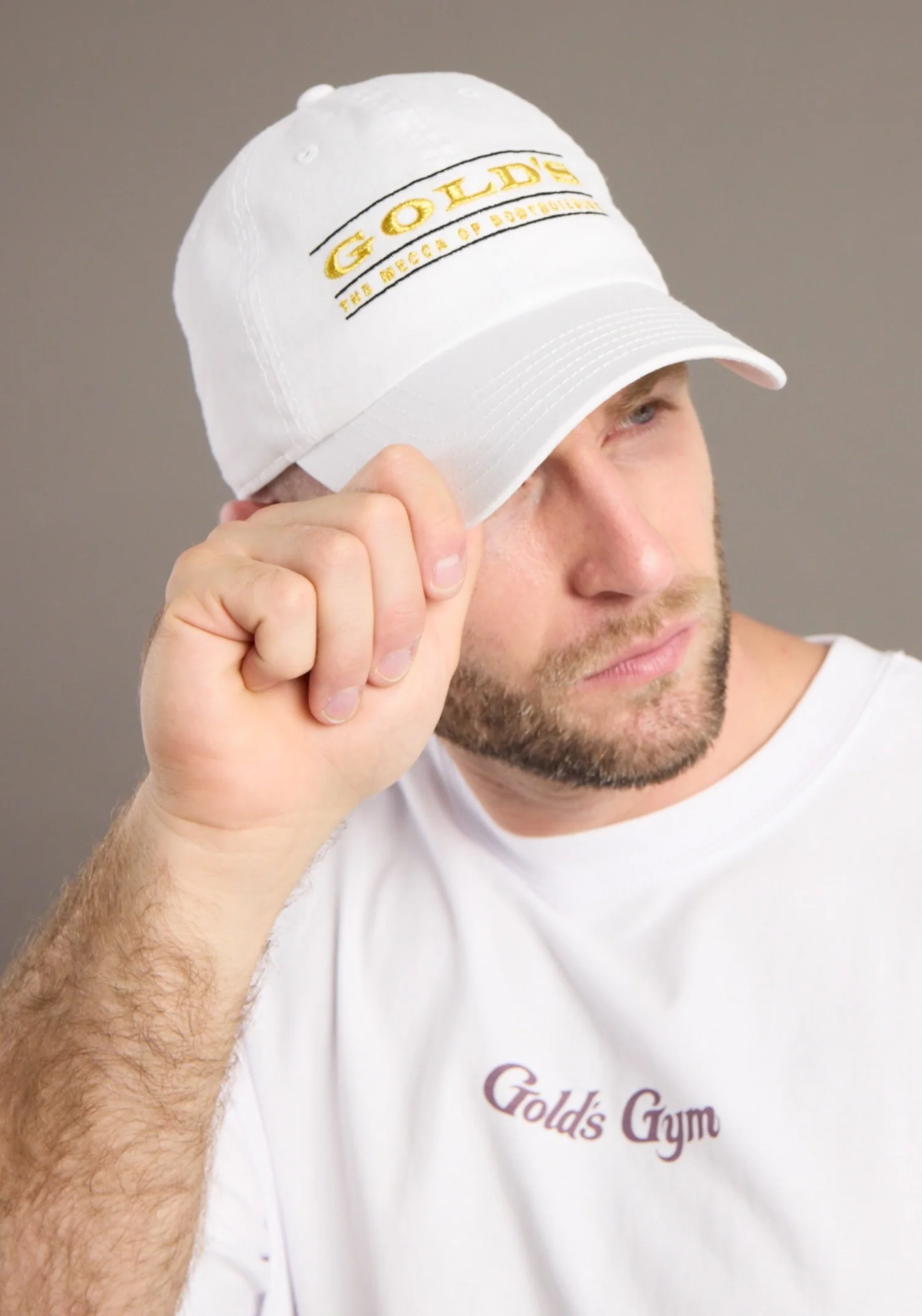 Gold's Gym® - 90s White Hat - (60th Anniversary Collection) - Image 5