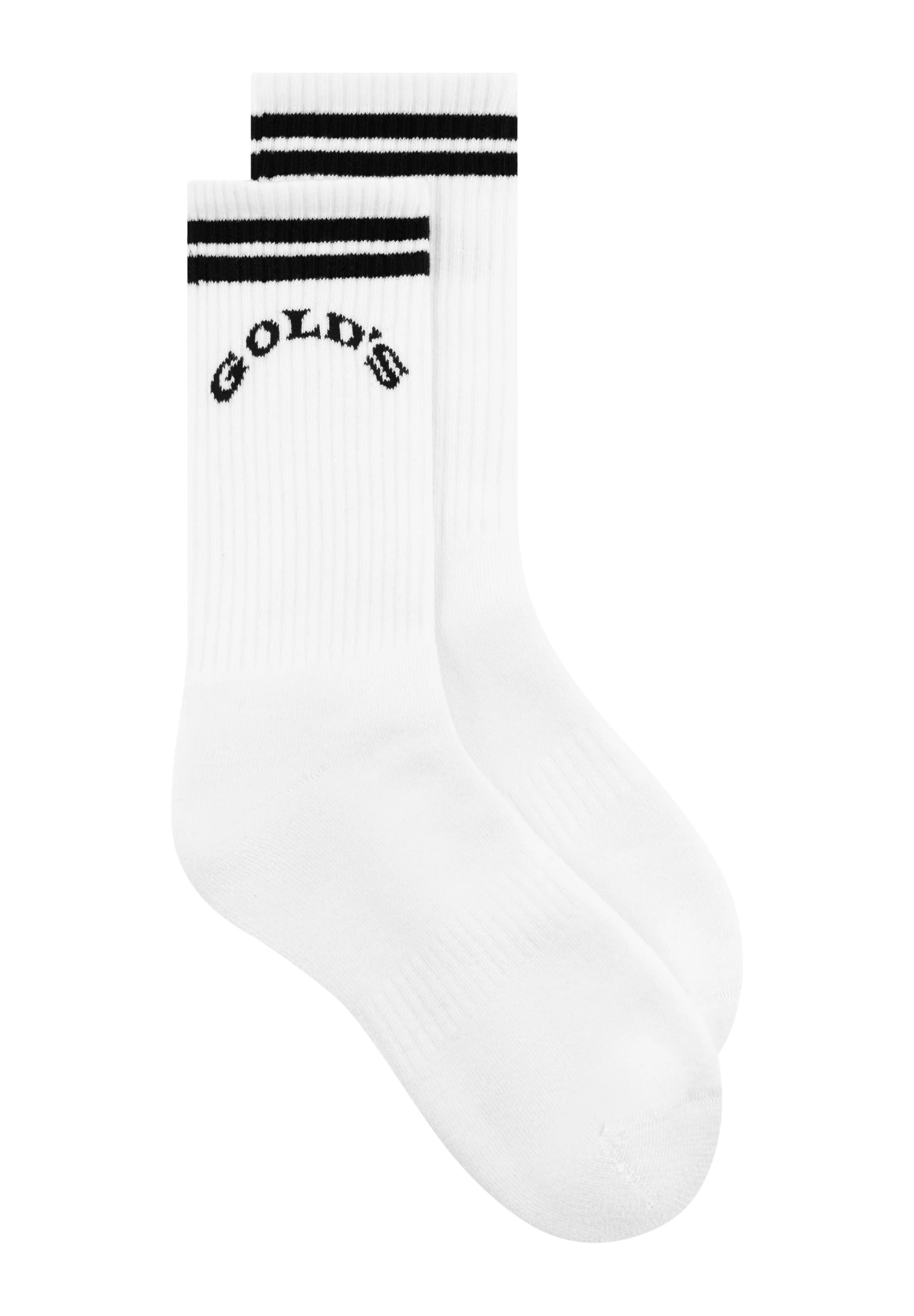 Gold's Gym® Unisex White Crew Socks - Image 7