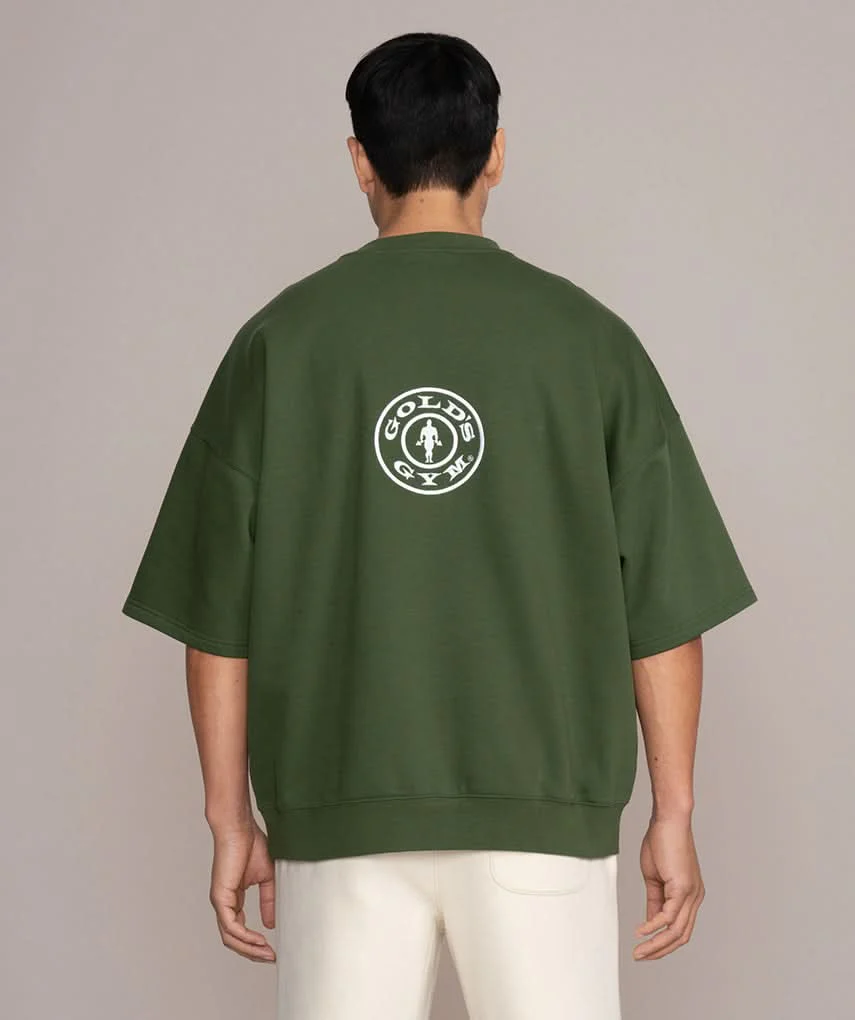 Gold's Gym® - Oversized Fleece Short-Sleeve Sweater Shirt with Pockets - Image 9